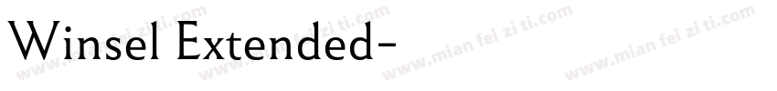 Winsel Extended字体转换